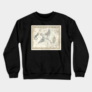 Constellations Lacerta, Cygnus, Lyra - Alexander Jamieson Crewneck Sweatshirt